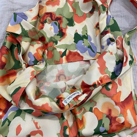 Abercrombie & Fitch - Satin Slip Mini Dress - Floral - Size XS - Picture 6 of 9